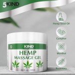5Kind Hemp Cream Maximum Strength 10.1 fl oz - Natural Soothing Relief Cream Rich in Hemp Oil - Hemp Massage Cream for Lower Back, Joints, Neck, Knees and Shoulders - Hemp Lotion for Women & Men