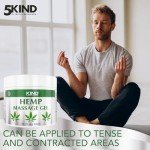 5Kind Hemp Cream Maximum Strength 10.1 fl oz - Natural Soothing Relief Cream Rich in Hemp Oil - Hemp Massage Cream for Lower Back, Joints, Neck, Knees and Shoulders - Hemp Lotion for Women & Men