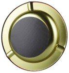 "RAW Round Metal Ashtray - Magnetic / 5.5""", brown (18443)