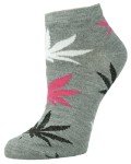 Gelante 12-Pair Women's Ankle Socks, Colorful Comfortable Lightweight Breathable Athletic 6009 Marijuana Leaf