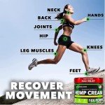 Hemp Cream Maximum Strength (8 oz) Hemp Oil & Arnica, Soothes Discomfort on Joint Muscle Shoulder Hip Neck Knee & Back Support, All Natural Relief Cream Made in USA, Instant Lotion Menthol Rub
