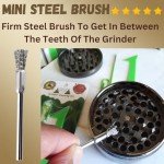 Grinder Cleaning Kit For Herbs Coffee Grinders Cigarette Rolling Papers Machine Pre Rolled Cones Poker Wax Tool Cone Loader 1 1/4 Size King Pre Rolls