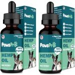 PawsPro Hemp Oil for Dogs and Cats - Helps Pets with Anxiety, Pain, Stress, Sleep, Arthritis, Seizures Relief - Calming Treats Chews - Support Hip and Joint Health (2 Pack)