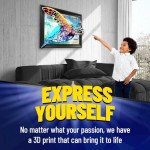 Trippy Marijuana Weed Plant 3D Poster Wall Art Decor Print | 11.8 x 15.7 | Lenticular Posters & Pictures | Photo Memorabilia Gift for Guys & Girls Bedroom | Cool Hippie Psychedelic Sativa Pot Leaf Bud