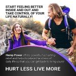 HEMP POWER Joint Muscle Relief Cream, with Hemp, Menthol, MSM Arnica, Support Your Back, Muscles, Joints, Neck, Shoulder, Knee, Nerves - 2 Fl Oz.