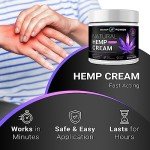 HEMP POWER Joint Muscle Relief Cream, with Hemp, Menthol, MSM Arnica, Support Your Back, Muscles, Joints, Neck, Shoulder, Knee, Nerves - 2 Fl Oz.