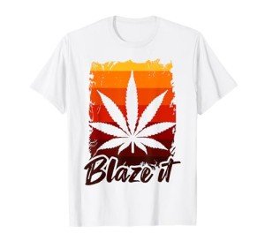 Funny Marijuana Shirt For Men BLAZE IT 420 Gift T-Shirt