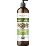 velona Hemp Seed Oil USDA Certified Organic - 8 fl oz | 100% Pure and Natural Carrier Oil | Unrefined, Cold Pressed