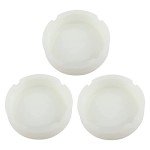 Silicone Ashtray HOWDIA Luminous Ash Tray, Small Ashtrays for Outside Patio Glow In The Dark Ashtray Cute Home Ash Trays High Temperature Heat Resistant, 3 Pack