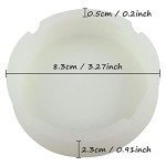 Silicone Ashtray HOWDIA Luminous Ash Tray, Small Ashtrays for Outside Patio Glow In The Dark Ashtray Cute Home Ash Trays High Temperature Heat Resistant, 3 Pack