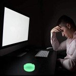 Silicone Ashtray HOWDIA Luminous Ash Tray, Small Ashtrays for Outside Patio Glow In The Dark Ashtray Cute Home Ash Trays High Temperature Heat Resistant, 3 Pack