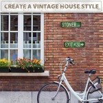 Booda Brand Stoner Avenue Street Sign 4 Signs of Exit 420 /High St/Mary Jane Lane/Stoner Ave for Room Decor, Duplex Printed Trippy Room Decor for Stoner, Vintage Rustic Retro Garage Decor Sign