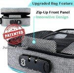 OZCHIN Smell Proof Bag with Combination Lock Tobacco Pipe Pouch Bag File Organizer Case Container Medicine Lock Box Odorless Storage Bag Great Gift for Friend