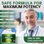 Natural Hemp Cream for Muscles, Joints, Lower Back, Back, Knees, Neck, Fingers, Elbows- 8.5 fl oz - Arnica,MSM, Turmeric, Emu Oil, Menthol, Aloe