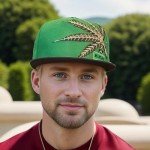 Popfizzy Men’s Weed Hat, Pot Leaf Hats, Marijuana Mesh Snapback Cap, Cannabis Baseball Caps, Weed Gifts for Stoners