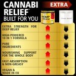 Саnnаbі Rеlіеf Hemp Cream Maximum Strength 10.14 FL. OZ — Relieve Muscles, Joints, and Back Target Area — 10-in-1 Potent Formula | Gel Infused with Hemp Oil, Arnica, Menthol, Rosemary, Calendula