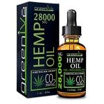GreenIVe Hemp Drops 28,000mg Organically Grown Pure Hemp Oil Drops Vegan Omegas Natural Potent Results