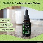 GreenIVe Hemp Drops 28,000mg Organically Grown Pure Hemp Oil Drops Vegan Omegas Natural Potent Results