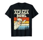 Wanna Smoke Alpaca Bowl Weed Funny Cannabis 420 Stoner Gift T-Shirt