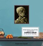 Vincent Van Gogh - Dope Posters 8x10 - Dope Room Decor - 8x10 Weed Smoking Skeleton Decor - Stoner Pothead Marijuana Gifts for Men - Creepy Goth Wall Art - Gothic Home - Cannabis Gifts - Ganja, Blunt