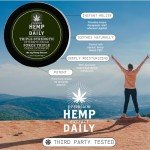 Premium Hemp Extract Daily Triple Strength Intensive Cream - Topical Rub with Essential Oils and Moisturizer - Vegan, Organic Ingredients - Classic Mint, 1.70 oz - Single