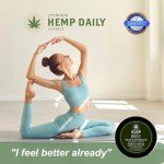 Premium Hemp Extract Daily Triple Strength Intensive Cream - Topical Rub with Essential Oils and Moisturizer - Vegan, Organic Ingredients - Classic Mint, 1.70 oz - Single