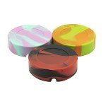 Silicone Ashtray,Hitsuki 3Pcs Unbreakable Outdoor Cool Ash Tray Sets for Weed,Withstand High Temperature Cigar Ashtrays for Outside,Rubber Cute Home Ashtrays for Cigarettes