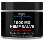 Medical Miracles Hemp 1000 Mg Extra Strength Healing Salve Ideal for HIPS, Joints, Neck, Back, Elbows, Fingers, Hands, and Knees Made in USA