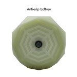 ooDuo 1 Geometric Silicone Ashtray - Glow in the Dark - Unbreakable Multipurpose Storage Ash Tray - w/Glass Friendly Tapping Center