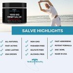 Medical Miracles Hemp 1000 Mg Extra Strength Healing Salve Ideal for HIPS, Joints, Neck, Back, Elbows, Fingers, Hands, and Knees Made in USA