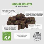 Only Natural Pet Calming Hemp Soft Chews - Relaxation Composure Sedative Tranquilizer Treats for Cat Stress Reduction w/Soothing Botanicals Supports Sleep Aid Quiet Travel Chill Vet Visit - 60 Count