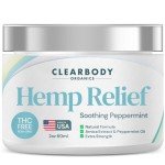 Clearbody Organics - USA Made Hemp Cream Maximum Strength - Soothe Discomfort in Your Back, Muscles, Joints, Neck, Shoulder, Knee, Nerves - Natural Peppermint and Soothing Arnica Extract