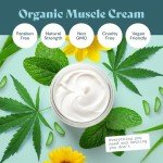 Clearbody Organics - USA Made Hemp Cream Maximum Strength - Soothe Discomfort in Your Back, Muscles, Joints, Neck, Shoulder, Knee, Nerves - Natural Peppermint and Soothing Arnica Extract