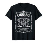 Cannabis High Time Old 420 Quality Indica & Sativa Weed T-Shirt