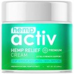 HEMPACTIV Muscle Soothing Cream, Infused with Hemp, Menthol, MSM & Arnica, Soothe and Cooling for Your Back, Muscles, Neck, Shoulder, Knee - 2 Fl Oz