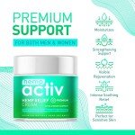 HEMPACTIV Muscle Soothing Cream, Infused with Hemp, Menthol, MSM & Arnica, Soothe and Cooling for Your Back, Muscles, Neck, Shoulder, Knee - 2 Fl Oz