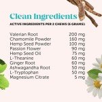 Pet Honesty Natural Hemp Calming Chews for Dogs - Dog Anxiety Relief - Calming Aid Supplement with Valerian Root, Chamomile, + Magnesium - Stress, Separation & Thunder Support - (Chicken, 90 Count)