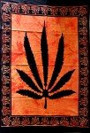 ICC Weed Tapestry Marijuana Wall Hanging leaf Poster Cannabis Hippie Decor Pot Flag Collage Dorm Trippy Bohemian Art psychedelic Small Hippie Rasta Ganja Cheap Tapestries 30 x 40 Inches Orange