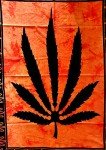 ICC Weed Tapestry Marijuana Wall Hanging leaf Poster Cannabis Hippie Decor Pot Flag Collage Dorm Trippy Bohemian Art psychedelic Small Hippie Rasta Ganja Cheap Tapestries 30 x 40 Inches Orange