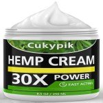 cukypik Hemp Cream Maximum Strength 8.5oz - Hemp Oil & Arnica Cream, for Shoulder Hip Neck Knee & Back，All Natural Cream - Instant Menthol cream