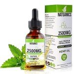 Organic Hemp Oil 2500mg - Ultra Premium Hemp Oil Drops 2500mg - Natural Hemp Oil Extract Tincture - Non-GMO Ultra-Pure CO2 Extracted Drops - Omega Fatty Acids 3 6 9 - Organically Grown & Made in USA
