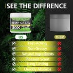 cukypik Hemp Cream Maximum Strength 8.5oz - Hemp Oil & Arnica Cream, for Shoulder Hip Neck Knee & Back，All Natural Cream - Instant Menthol cream