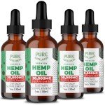 Organic Hemp Seed Oil (4 Oz), Peppermint Flavor, High Potency 30,000 mg - Helps in Natural Relief, Sleep, Relaxation & Mood, Transparent Hemp Oil Dosage, Non-Habit Forming - Non-GMO, Vegan