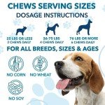 Hemp Calming Chews for Dogs with Anxiety and Stress - Anxiety Relief Chews for Storms, Fireworks, Thunder, Barking, Separation - Valerian, L-Tryptophan, Hemp Oil, Chamomile - 120 Dog Calming Treats