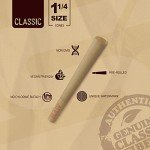 RAW Cones Classic 1-1/4 Size - 50 Pack - Slow Burning Pre Rolled Cones made of Paper with Tips & Packing Tubes Included