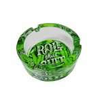 Pot Leaf Weed Cigarette Ashtray for Outdoors and Indoors Use… green