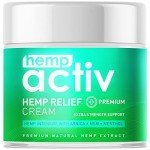 HEMPACTIV Hemp Cream, Use on Muscles, Neck and Shoulders, Infused with Hemp, Menthol, MSM & Arnica, 4 Fl Oz