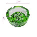 Pot Leaf Weed Cigarette Ashtray for Outdoors and Indoors Use… green