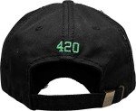 KBVT-1062 BLK Marijuana Leaf MJ Mary Jane Smoking Happy Collection Dad Hat Baseball Cap Polo Style Adjustable Unisex
