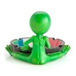 Alien 420 Leaf Cigarette Ashtray Ash Tray